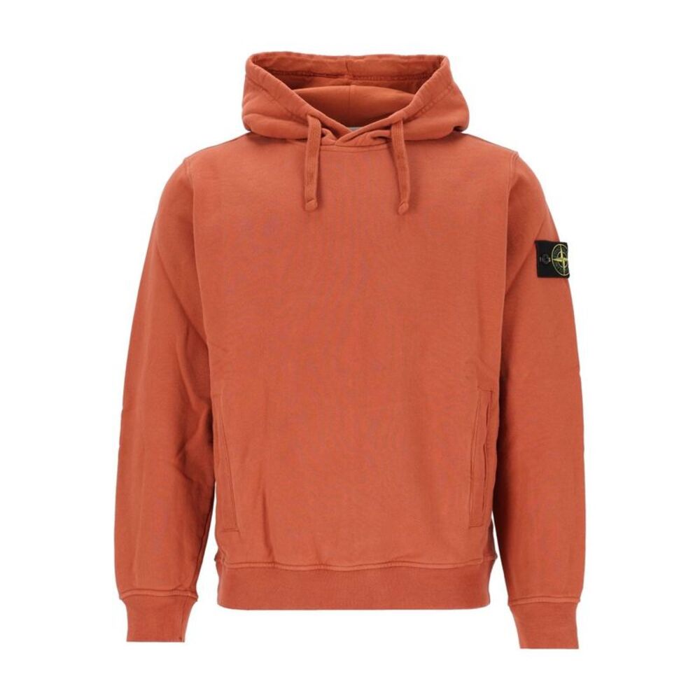 Stone Island Men Brushed Organic Cotton Hoodie